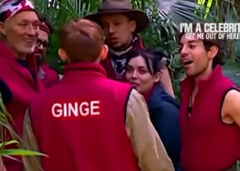 Aitch and Ginge turn on Kelly Brook as new I’m A Celeb row over stolen sweets kicks off