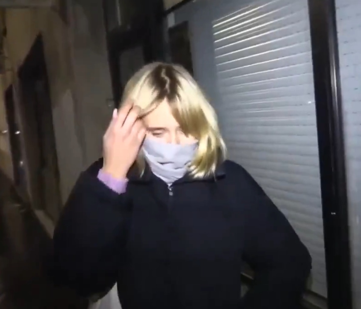 Moment Putin's 'secret daughter' confronted on the street by angry Ukrainian & told 'your dad killed my brother'