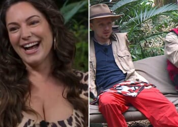 Kelly Brook speaks out on Aitch and Angry Ginge's reaction to I'm A Celeb's sweet-gate as they 'throw her under the bus'