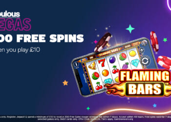 Claim 200 free spins when you join Fabulous Vegas and spend £10 on site