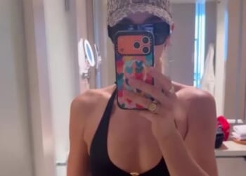 I'm A Celeb's Vogue Williams slips back into bikini just days after wowing fans with shower scene