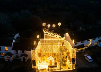 Homeowner’s incredible Christmas lights display brings some serious festive cheer… but would YOU want to live next door?