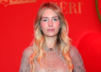 Lottie Moss leaves NOTHING to the imagination in see-through silver dress on the red carpet in Munich