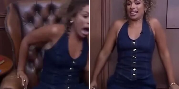 Watch the moment I’m A Celeb Unpacked is thrown into chaos as Kemi SCREAMS in horror and tries to run off set