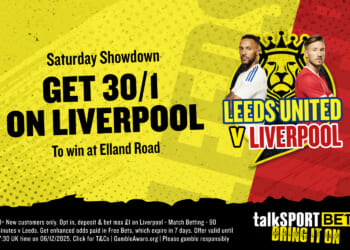 Get Reds to win at 30/1 with talkSPORT BET
