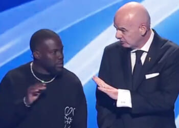 'Be careful' - Gianni Infantino forced to intervene as Kevin Hart almost leaks World Cup 2026 secret
