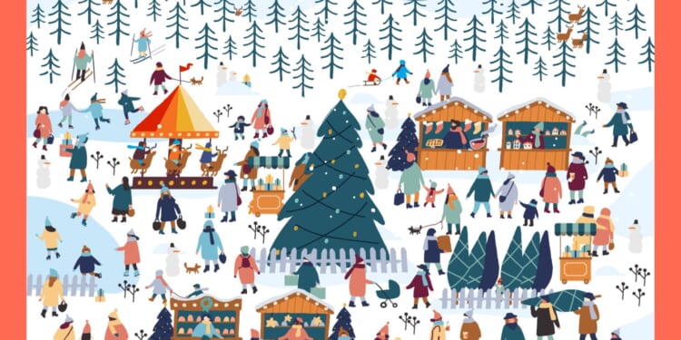 You have eagle eyes if you can fill the Christmas bingo card in less than 30 seconds by finding all 5 hidden items