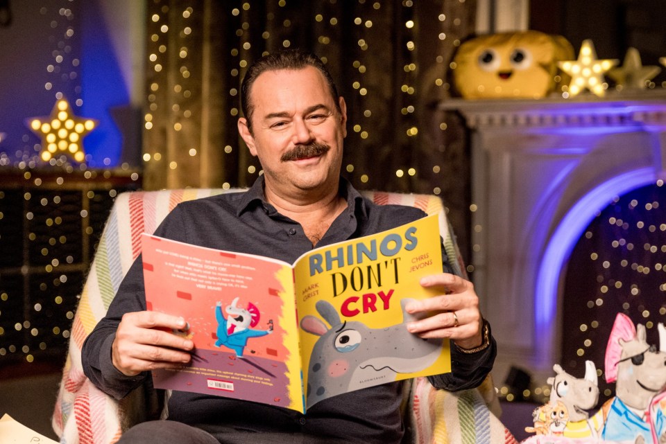 Danny Dyer reading "Rhinos Don't Cry" by Mark Grist and illustrated by Chris Jevons.