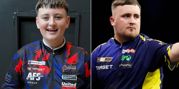 Mitchell Lawrie just two wins from eclipsing Luke Littler as 15-year-old darts ace eyes £50,000 World Championship prize