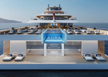 Inside 460ft superyacht of the future with private beach club, 40ft infinity pool, walk-in wardrobes & TWO limos to use