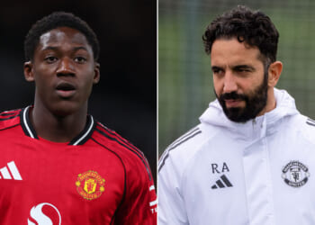 Kobbie Mainoo appears to respond to laughing Amorim as 'TWELVE teams circle for Man Utd outcast'