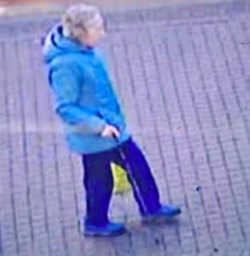 CCTV image of Misper Grint walking.