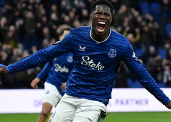 Thierno Barry scores first Toffees goal