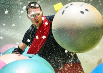 I’m A Celeb stars’ clothes knocked off in wet and wild Celebrity Cyclone trial ahead of grand finale