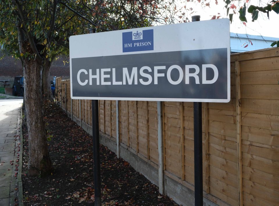 Sign for HM Prison Chelmsford.