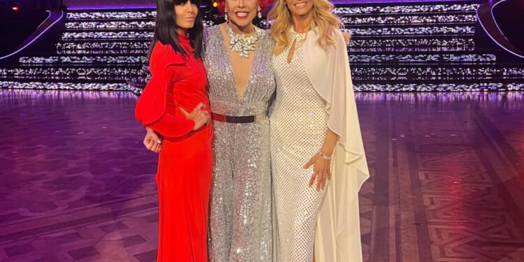 La Voix hints she's taking over Strictly hosting duties as she makes secret return to the show