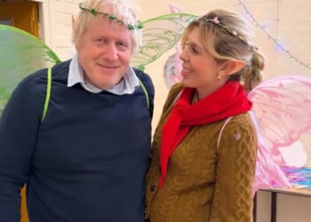 Ex-Prime Minister Boris Johnson wears green tiara, rubber pixie ears and fairy wings during daughter’s birthday party