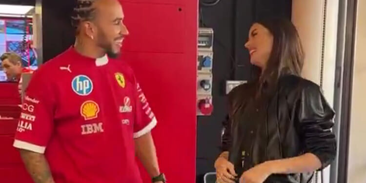 Lewis Hamilton hailed the 'GOAT' for 'being able to flirt with Bond girl Ana de Armas from P16' at Abu Dhabi