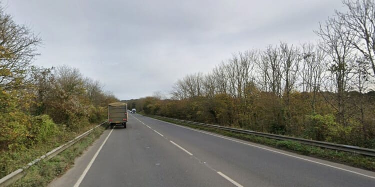 Three taken to hospital with serious injuries after police car collides with two vehicles in horror crash