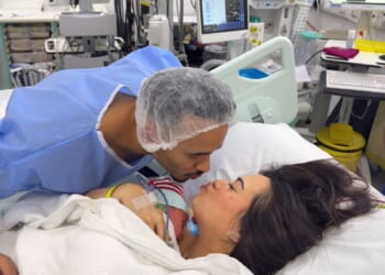 Love Is Blind UK couple welcome first baby in emergency c-section as star says 'I've never known fear like it'