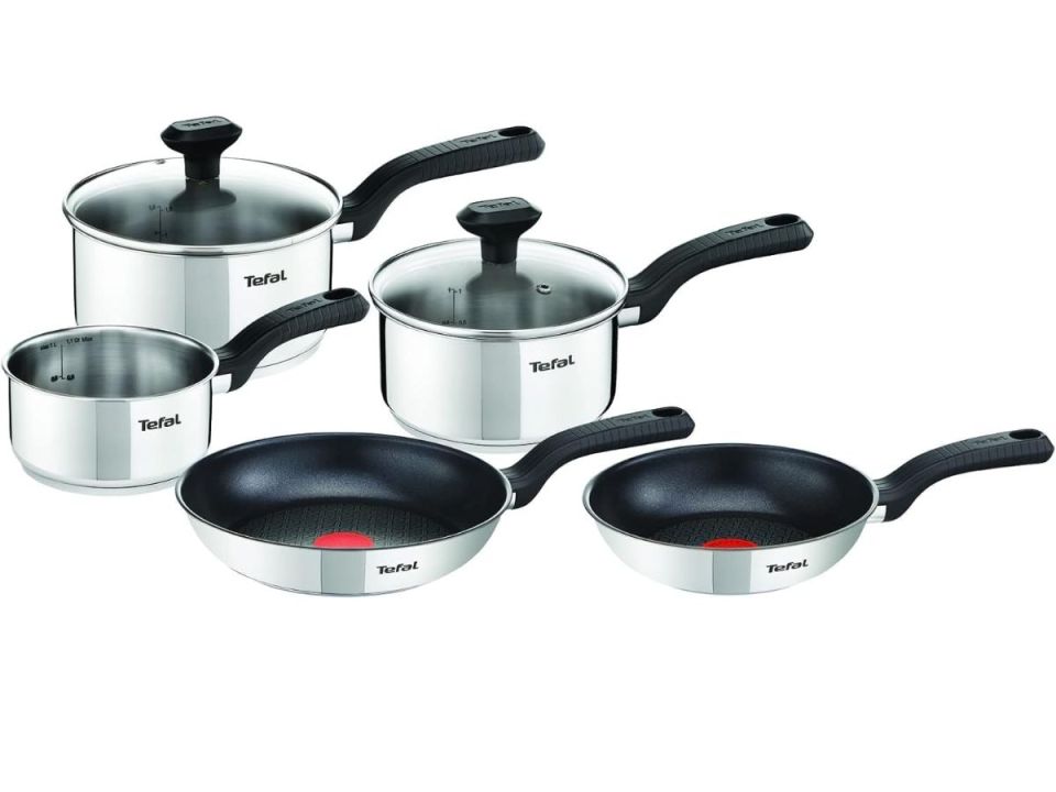 Tefal 5-piece cookware set.