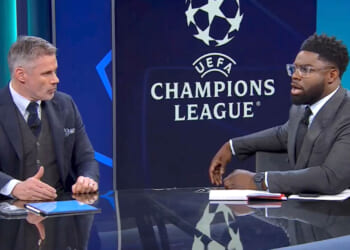 Jamie Carragher and Micah Richards have blazing row on live TV about Mo Salah situation as Thierry Henry intervenes