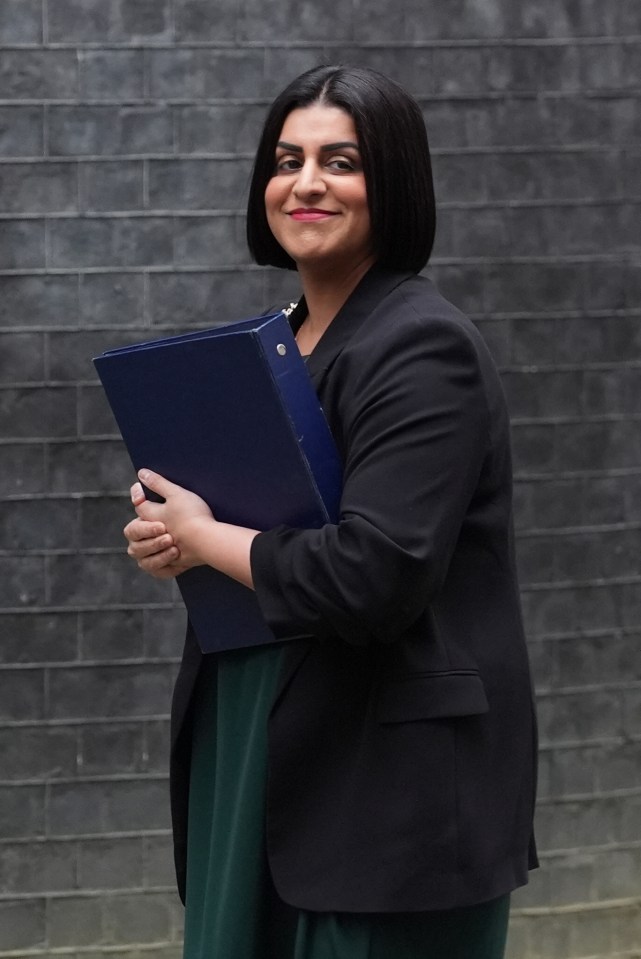 Home Secretary Shabana Mahmood arriving for a Cabinet meeting at 10 Downing Street.