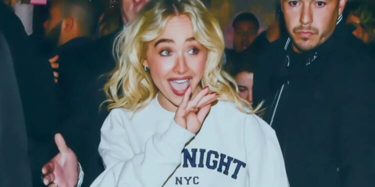 Sabrina Carpenter turns heads as she shows off her legs in oversized sweatshirt and tights while out in New York City