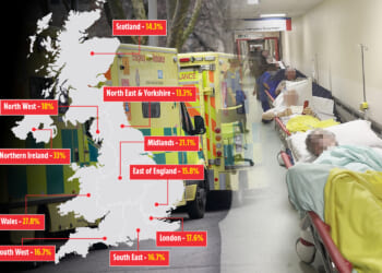 Almost one in five A&E patients cared for in corridors