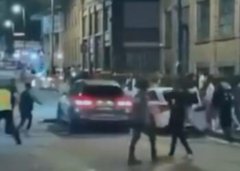 Horror moment driver, 22, ploughs into crowd outside nightclub in horror hit-and-run as he's found guilty