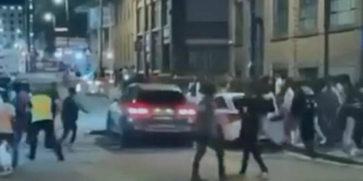 Horror moment driver, 22, ploughs into crowd outside nightclub in horror hit-and-run as he's found guilty