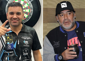 Argentinian bar owner and darts star using Diego Maradona's theme tune as World Championship walk-on music