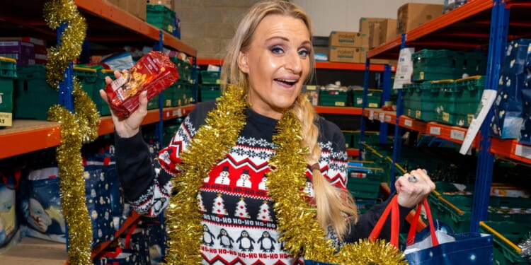 There’s such a sense of community, says Daisy May Cooper as she packs food hampers in support for our festive campaign