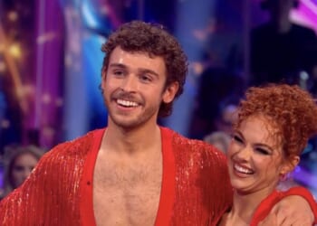 Strictly star George Clarke's tight trousers leave Craig Revel Horwood flustered as his girlfriend watches on