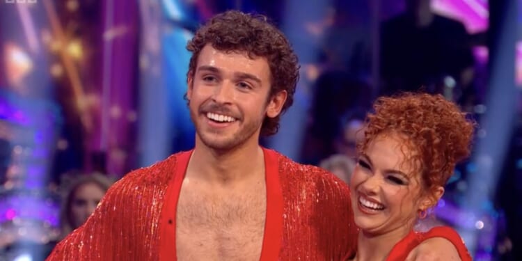 Strictly star George Clarke's tight trousers leave Craig Revel Horwood flustered as his girlfriend watches on