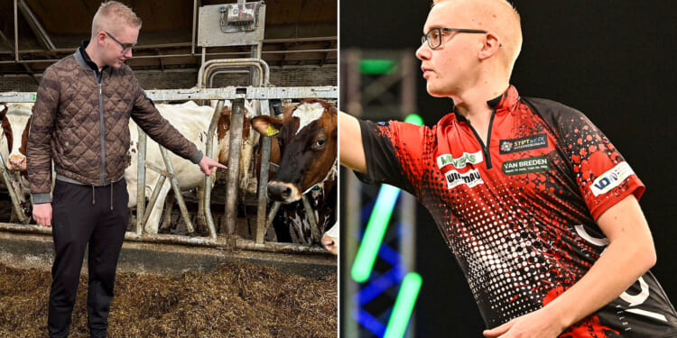I'm World Darts Championship star who has 180 COWS and shares agent with Wayne Rooney
