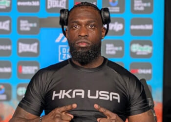 Boxer Anthony Holloway stretchered out of ring in worrying scenese after collapsing following loss to Chev Clarke