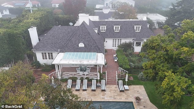Reiner and his wife Michele were found dead at their $13.5million six-bed Brentwood home (pictured)