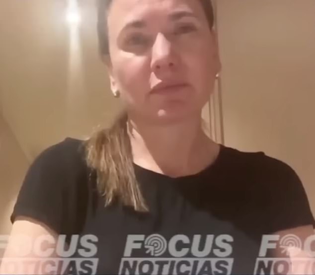 She raised suspicions that she might be in the UK by drinking from the British water brand