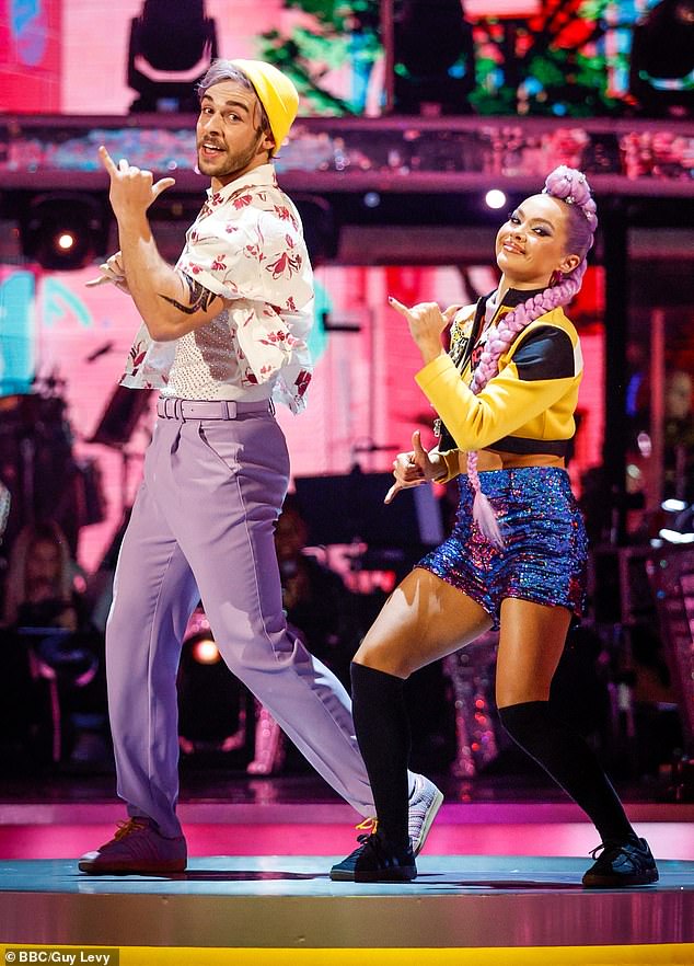 George says appearing on Strictly alongside new pro dancer Alexis Warr has also helped him come out of his shell, allowing him to showcase his personality without hiding behind a phone