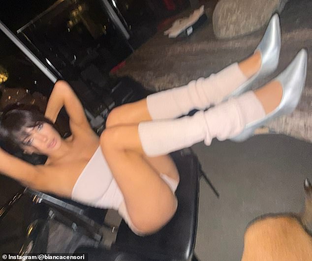 'A woman in the public eye is forced to watch versions of herself multiply without her consent,' said the lady for Censori. 'People project, people invent, people erase. So she sculpts the versions they create, the phantom selves,' she added