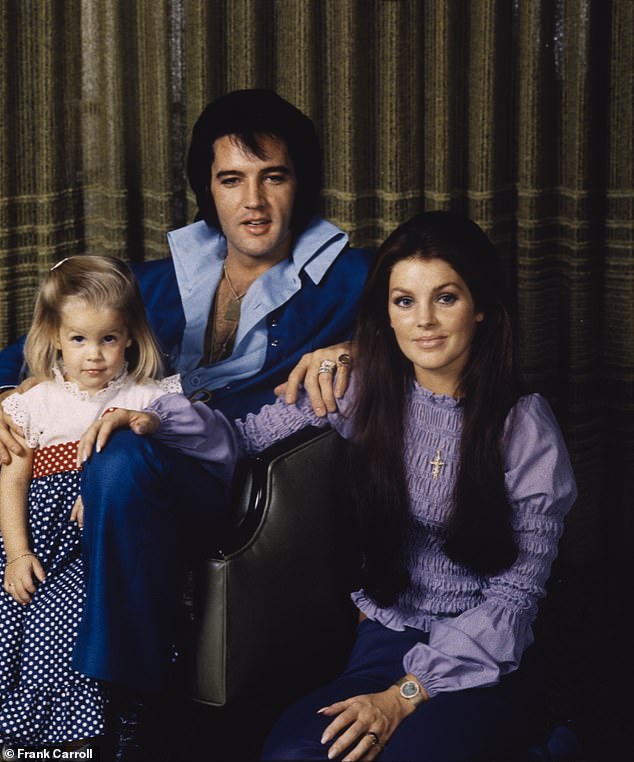 The lawsuit claims Travolta's youngest son is the great-grandson of the late Elvis Presley - pictured with daughter Lisa Marie and former wife Priscilla in 1970