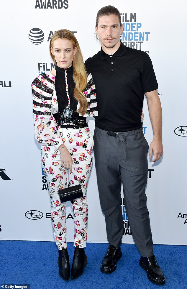 Keough married Australian stuntman Ben Smith-Petersen in 2015, and they have two children: a daughter, Tupelo, born in 2022, and a second baby, both born via surrogates in 2025; (pictured 2019)