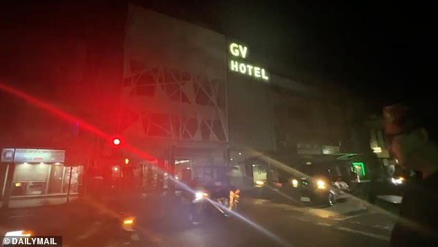 When they left the hotel, pictured, they would walk over to the next street or walk towards the next block of hotels