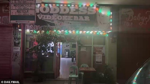 Pictured: A bar near the GV Hotel. Investigations into what the men were indeed doing during their month-long stay in the country continue