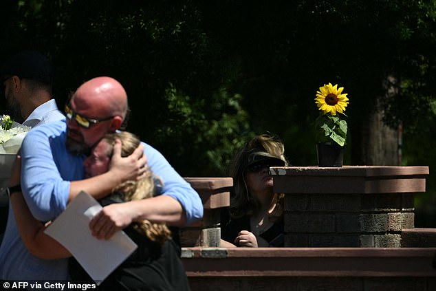 Emotional scenes at Matilda's funeral