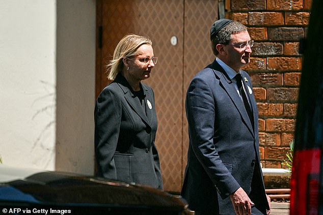Opposition Leader Sussan Ley arrives for the funeral