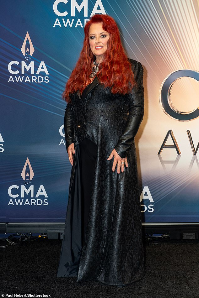Grace is the daughter of country music superstar Wynonna, 61, and her first husband, Arch Kelley III. They are also parents to son Elijah, 30 (Wynonna pictured at the 2023 CMA Awards)