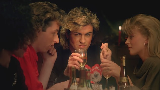 Industry insiders expect her to be crowned top of the charts on Friday which will stop the late George Michael and Andrew Ridgeley's hit from coming top for the third time in a row (Last Christmas official video still)