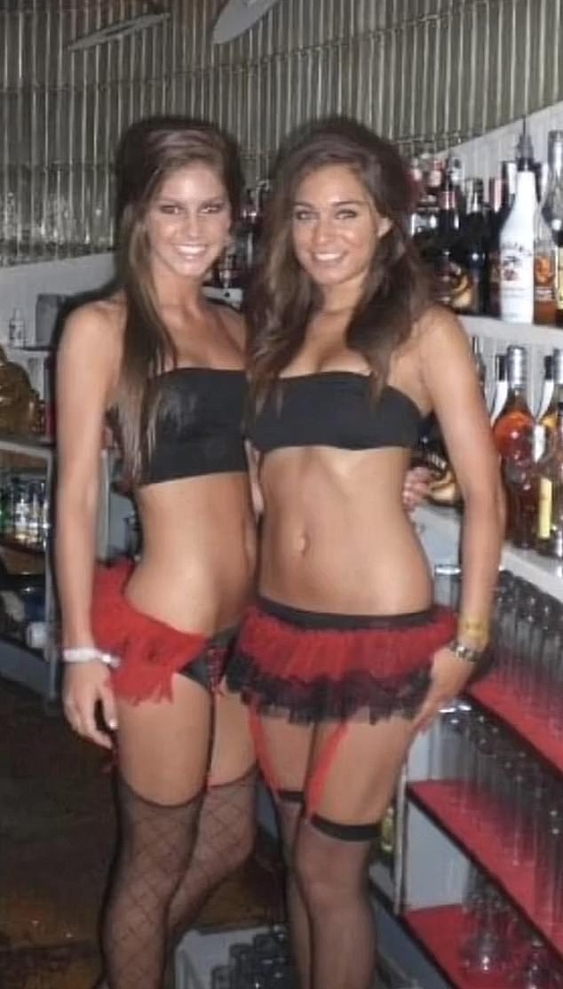 Lydia, pictured with a friend in her 20s, has massively overhauled her sense of style